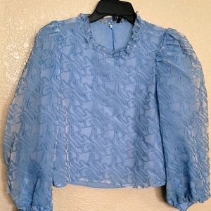 Zara crop top blouse